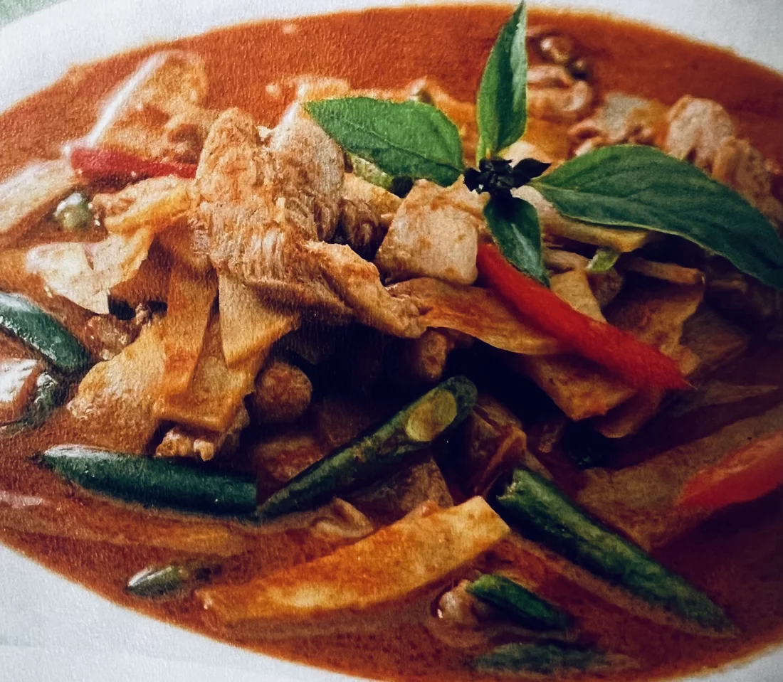 Rotes Curry Mit Poulet